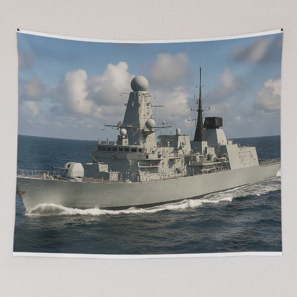 Item preview, HMS Kent on Exercise designed and sold by Skyframe Aviation.
