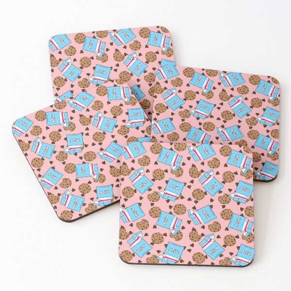 Item preview, Chocolate Chip Cookies and Milk Cartons on Pink designed and sold by MBeesShop.