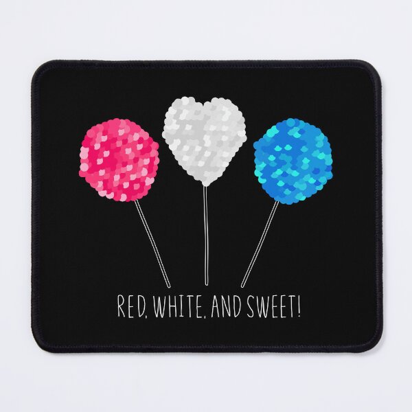 Item preview, "Red White And Sweet Lollipop, I Love USA: Celebrating America's Patriotism on Independence Day 2025 - 4th of July" designed and sold by artworkathome.