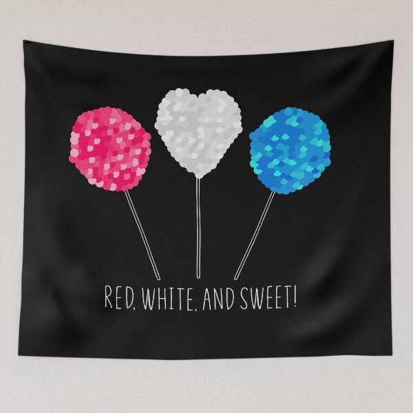 Item preview, "Red White And Sweet Lollipop, I Love USA: Celebrating America's Patriotism on Independence Day 2025 - 4th of July" designed and sold by artworkathome.