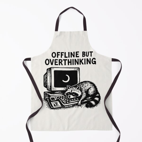 Item preview, Funny Overthinking Raccoon designed and sold by OpalEllery.