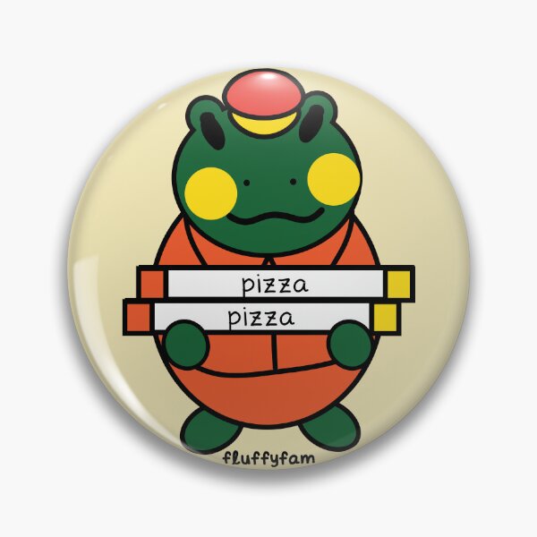 Item preview, Pizza delivery frog service worker designed and sold by fluffyfamcraft.