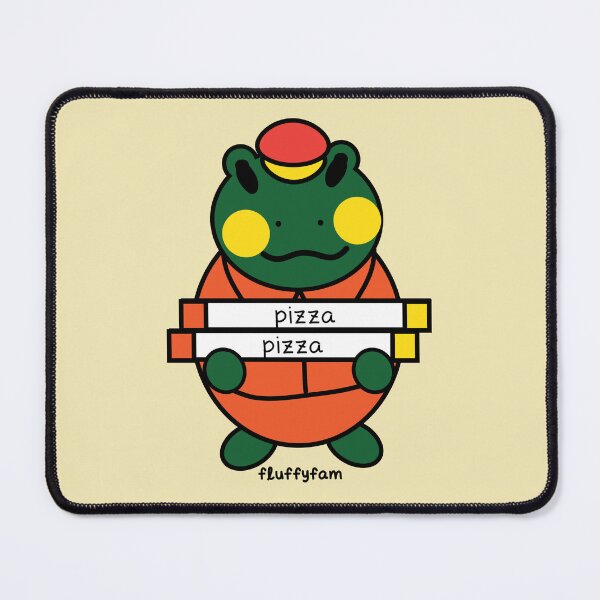 Item preview, Pizza delivery frog service worker designed and sold by fluffyfamcraft.