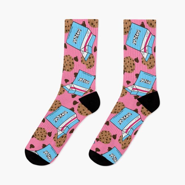 Item preview, Chocolate Chip Cookies and Milk Cartons on Pink designed and sold by MBeesShop.