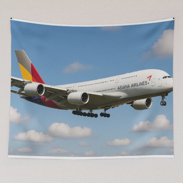 Item preview, Asiana Airlines A380 On Approach designed and sold by Skyframe Aviation.