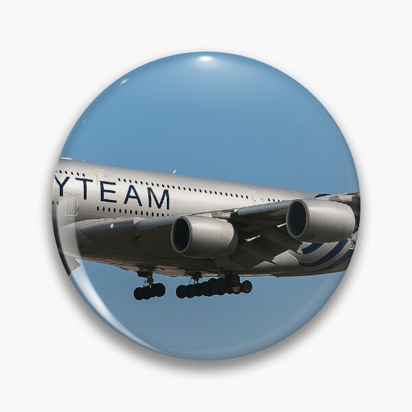 Item preview, SkyTeam A380 Against a Cloud-Dotted Sky designed and sold by Skyframe Aviation.