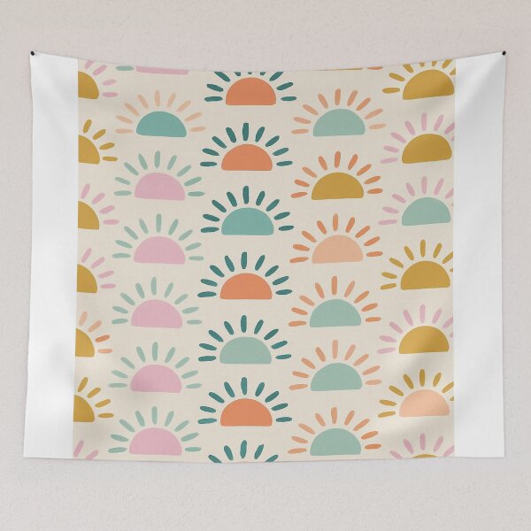 Item preview, Semicircle pattern in soft colors designed and sold by saly55887.