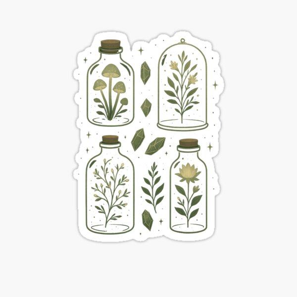 Item preview, Magical Botanical Specimens in Glass designed and sold by Sakurafu21.
