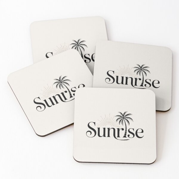 Item preview, SUNRISE Palm Tree Typography Minimalist Design designed and sold by Hooodify.