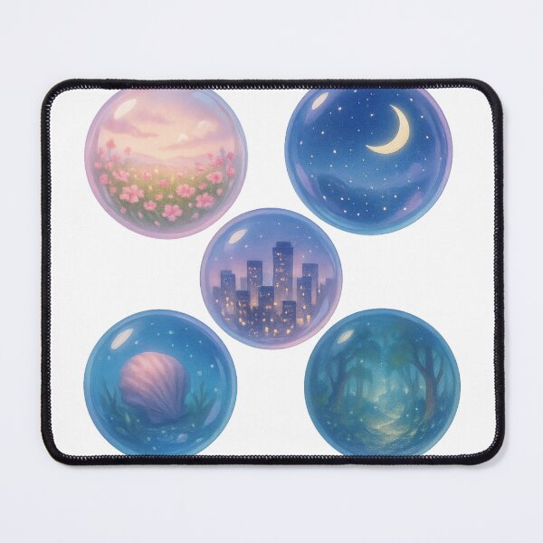 Item preview, Floating Bubble Universes– Dreamy Cosmic Art designed and sold by Sakurafu21.