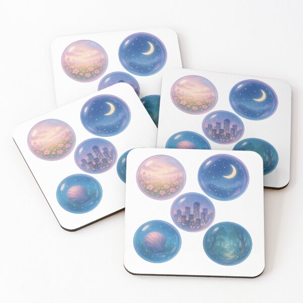 Item preview, Floating Bubble Universes– Dreamy Cosmic Art designed and sold by Sakurafu21.