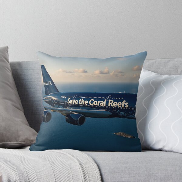 Item preview,  Hi Fly Malta A380 Save the Coral Reefs Over the Mediterranean designed and sold by Skyframe Aviation.