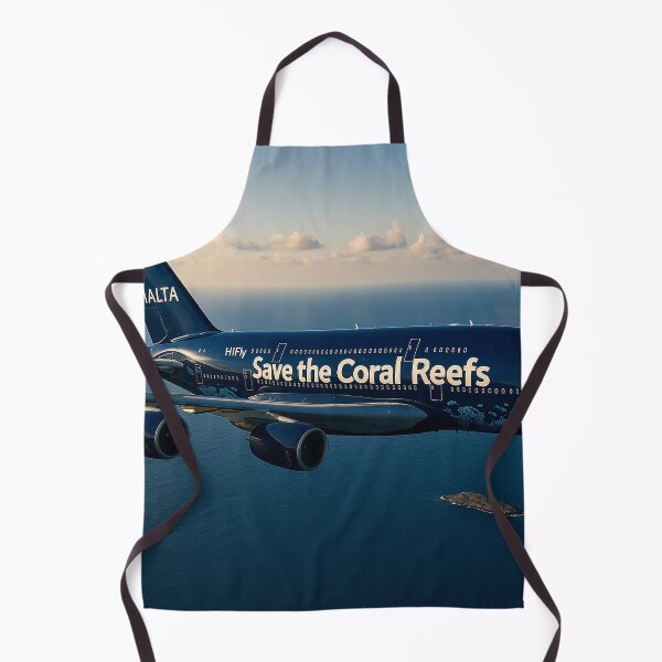 Item preview, Hi Fly Malta A380 Save the Coral Reefs Over the Mediterranean designed and sold by Skyframe Aviation.
