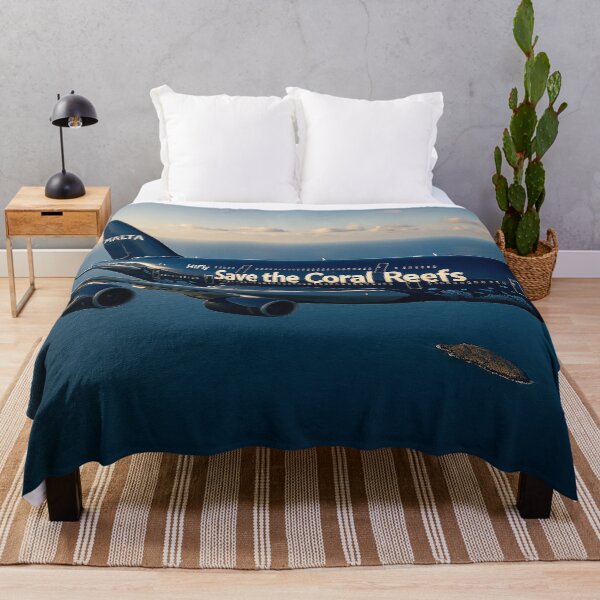 Item preview, Hi Fly Malta A380 Save the Coral Reefs Over the Mediterranean designed and sold by Skyframe Aviation.