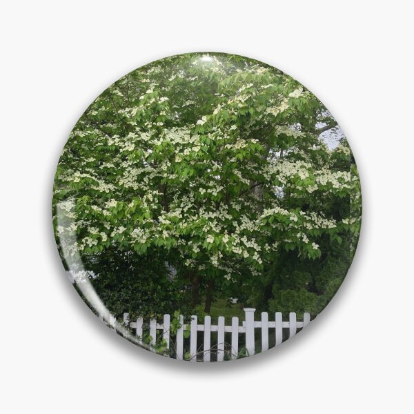 Item preview, Dogwood Tree with White Picket Fence  designed and sold by Amanda1775.