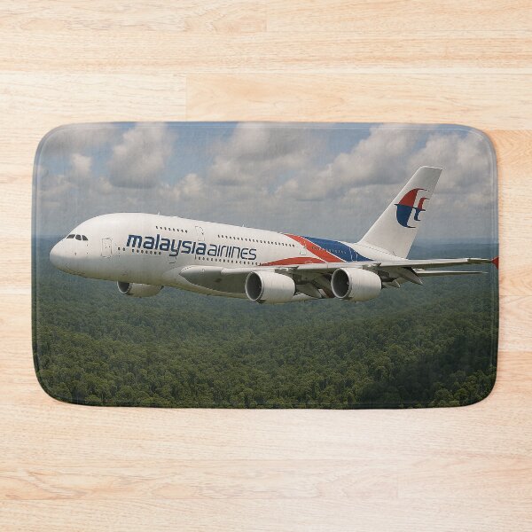 Item preview, Malaysia Airlines A380 Over Rainforest designed and sold by Skyframe Aviation.