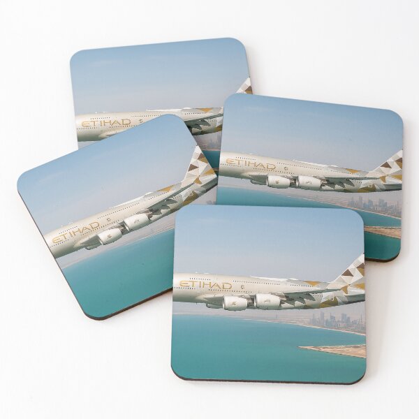 Item preview, Etihad Airways A380 Over Abu Dhabi designed and sold by Skyframe Aviation.