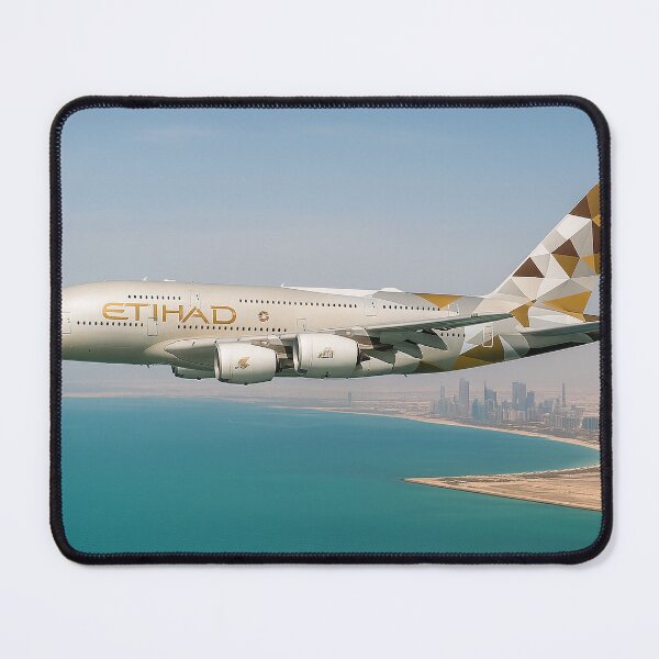 Item preview, Etihad Airways A380 Over Abu Dhabi designed and sold by Skyframe Aviation.