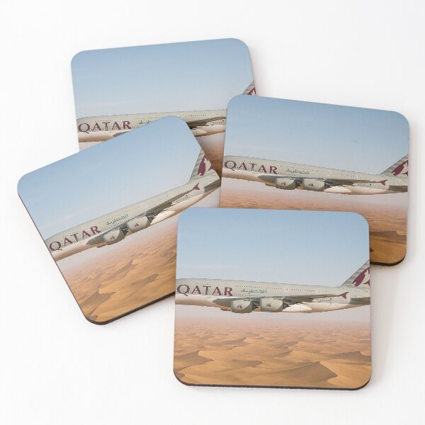 Item preview, Qatar Airways A380 Over Desert Dunes designed and sold by Skyframe Aviation.