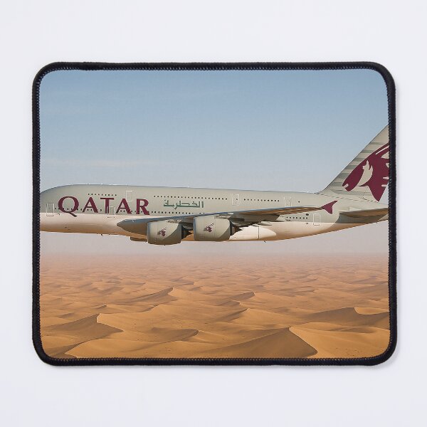 Item preview, Qatar Airways A380 Over Desert Dunes designed and sold by Skyframe Aviation.