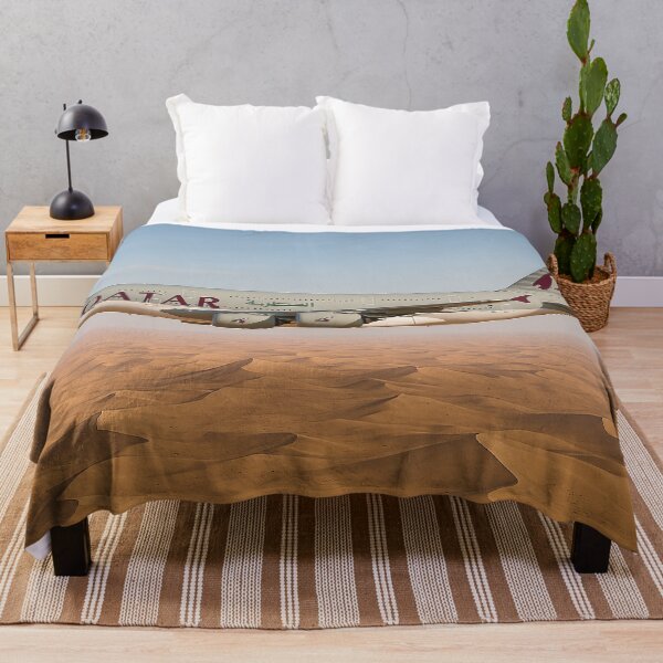 Item preview, Qatar Airways A380 Over Desert Dunes designed and sold by Skyframe Aviation.
