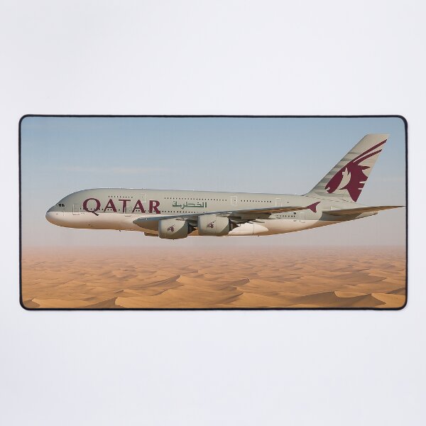 Item preview, Qatar Airways A380 Over Desert Dunes designed and sold by Skyframe Aviation.