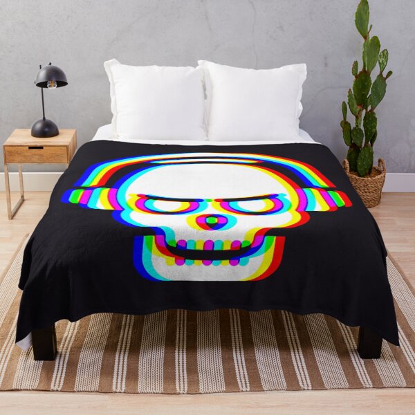 Item preview, EDM Skull with Headphones RGB Glitch Design Electronic Music DJ Rave Art for Bassheads Festival Shirt Cyberpunk Techno Gift Techno Vibes designed and sold by XanaduHills.