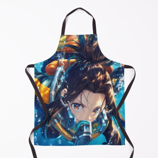 Item preview, Fearless Anime Diver Girl Underwater Adventure In Deep Blue Ocean designed and sold by gamalruginaq.