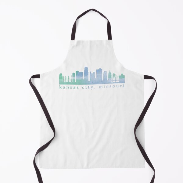 Item preview, Kansas City Skyline Blue Teal Watercolor designed and sold by calliew1217.