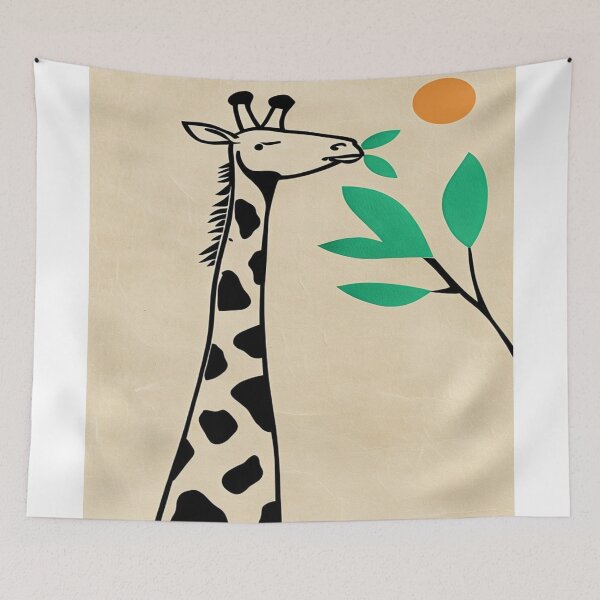 Item preview, giraffe and tree branch designed and sold by saly55887.
