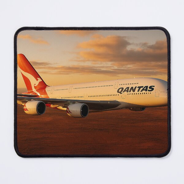 Item preview, Qantas A380 Over the Outback at Sunset designed and sold by Skyframe Aviation.