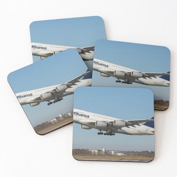 Item preview, Lufthansa Airbus A380 Takeoff Over Frankfurt designed and sold by Skyframe Aviation.