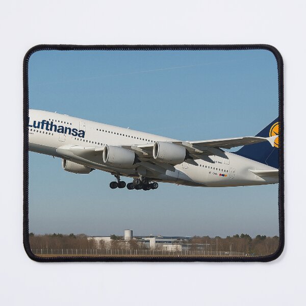 Item preview, Lufthansa Airbus A380 Takeoff Over Frankfurt designed and sold by Skyframe Aviation.