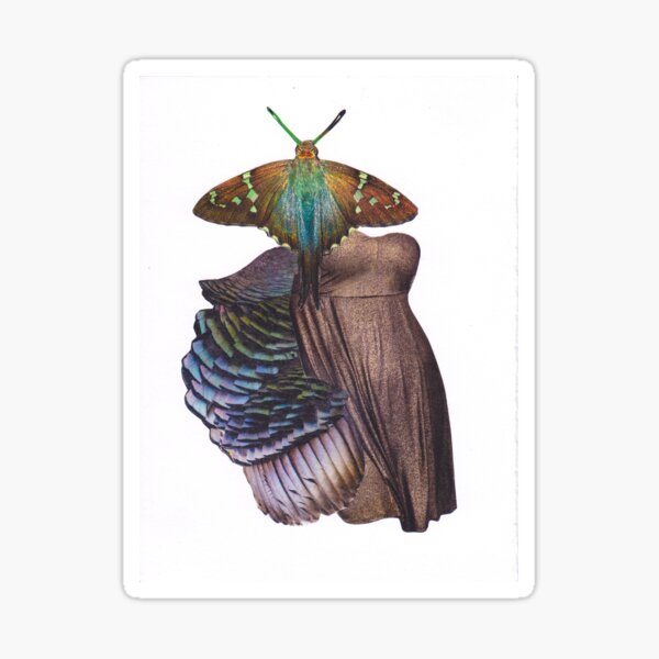 Item preview, She Flows original cut-paper collage designed and sold by WildLightRitual.
