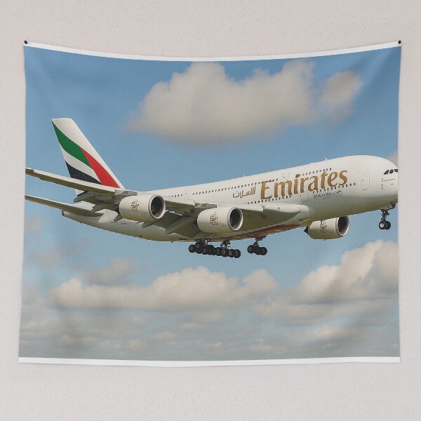 Item preview, Emirates Airbus A380 in Descent designed and sold by Skyframe Aviation.