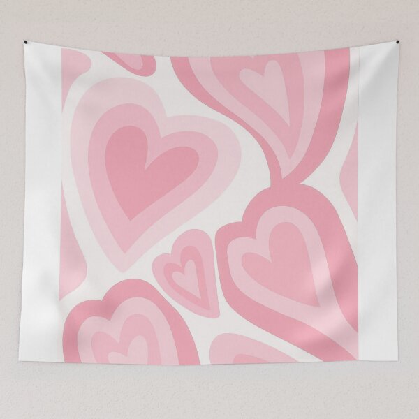 Item preview, Pink hearts pattern designed and sold by saly55887.