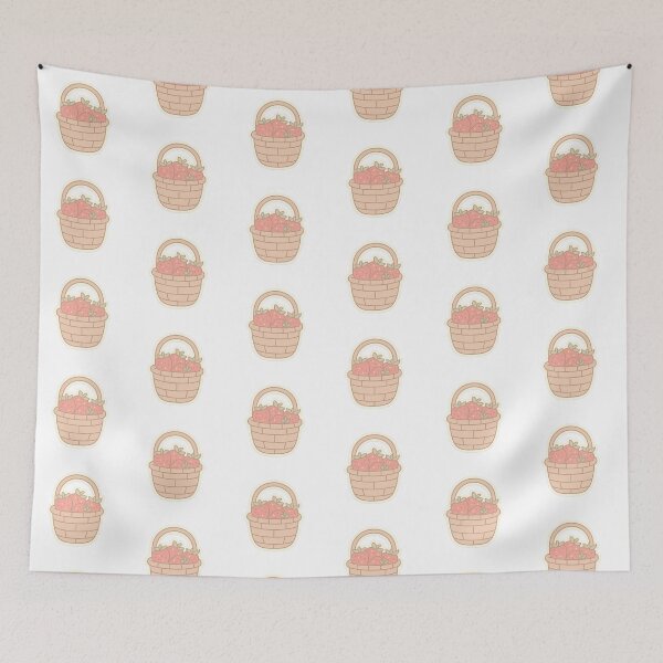 Item preview, Cute Strawberry Basket - Aesthetic Sticker designed and sold by lolabrog.