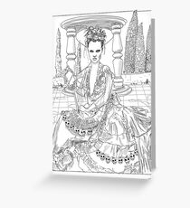death and the mirror Greeting Card