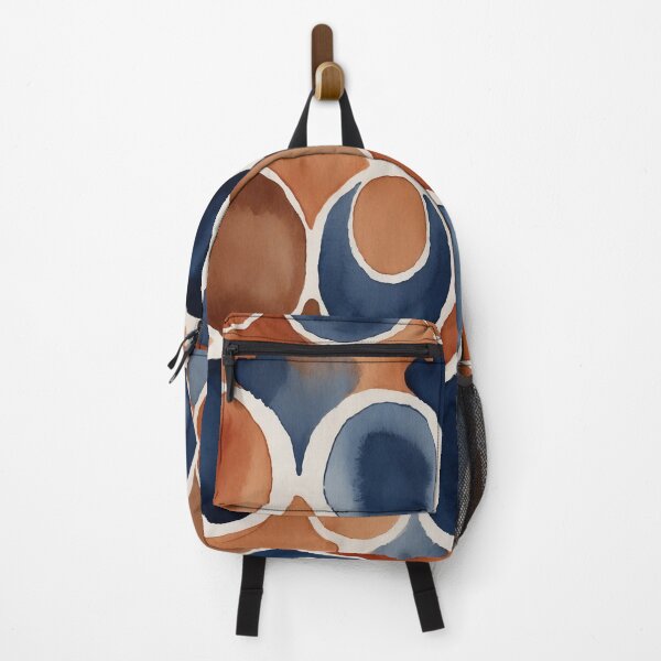 Item preview, Blue and brown circles pattern designed and sold by saly55887.