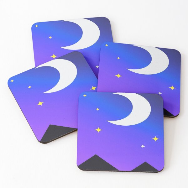 Item preview, Night pattern with crescent moon designed and sold by saly55887.