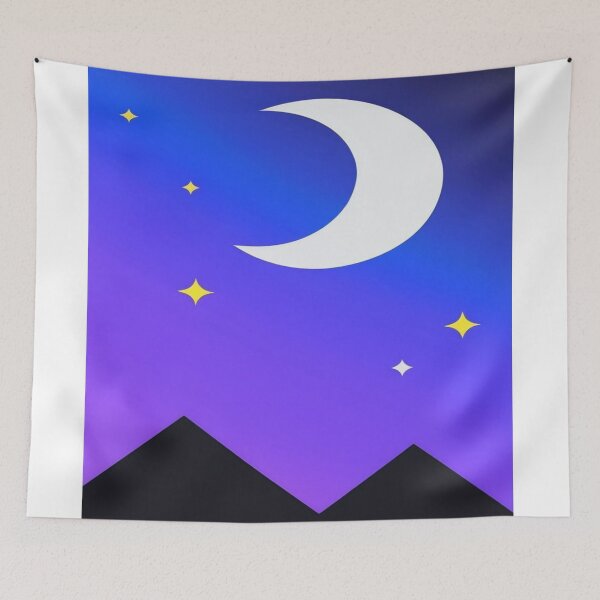 Item preview, Night pattern with crescent moon designed and sold by saly55887.