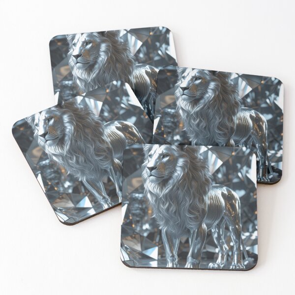 Item preview, Majestic Silver Lion Art, Home Decor designed and sold by Spectime.