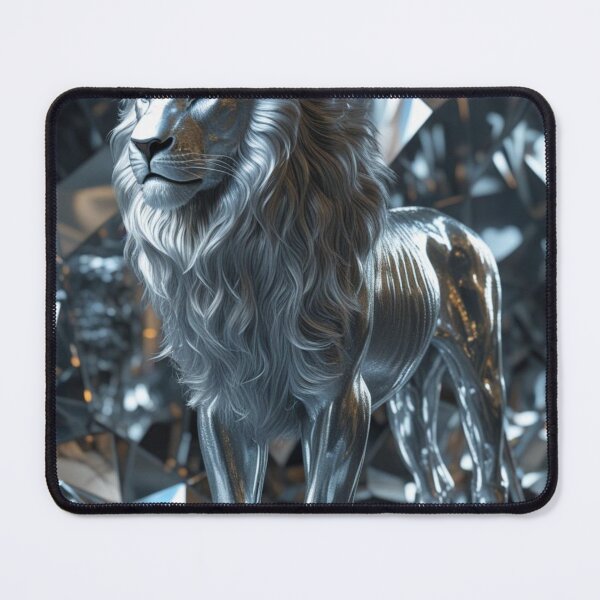 Item preview, Majestic Silver Lion Art, Home Decor designed and sold by Spectime.
