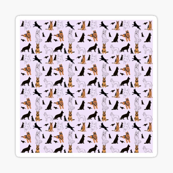 Item preview, Lila Deutsche Schäferhunde designed and sold by Luna y Mar.