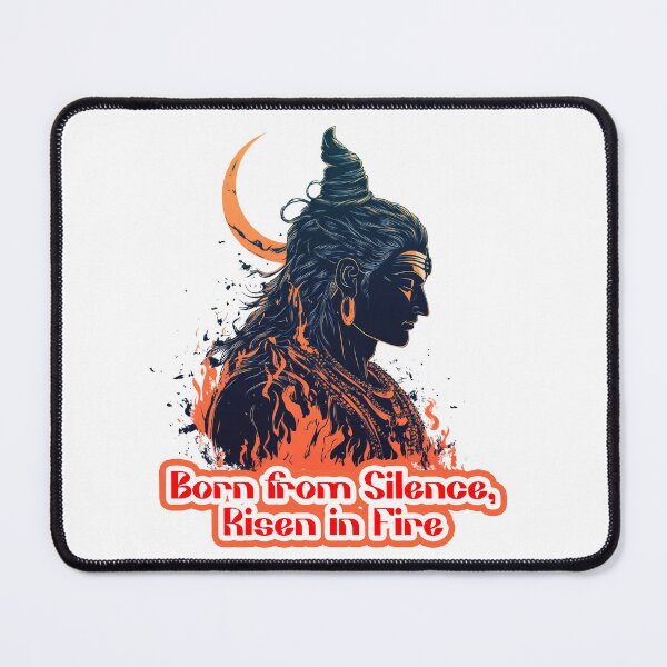 Item preview, Born from Silence Risen in Fire – Mystical Warrior Flame Art designed and sold by PrintMastery.