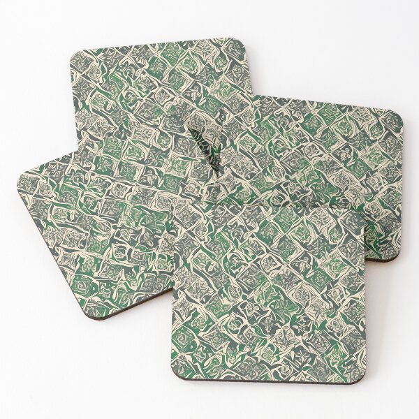 Item preview, Green gradient pattern with intersecting lines designed and sold by saly55887.