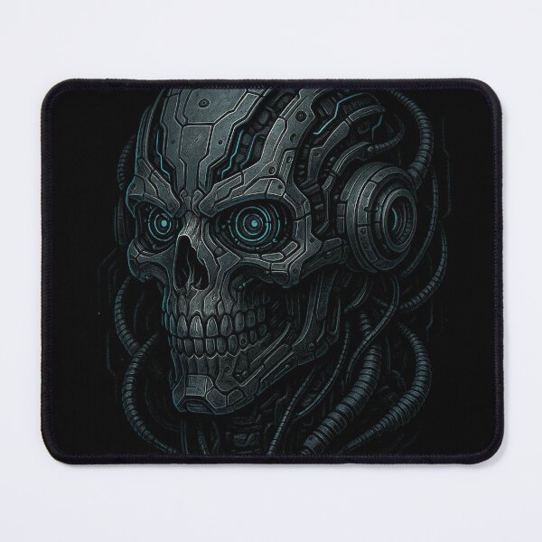 Item preview, Cyber Skull Tech Art – Futuristic Cyborg Skull Illustration with Wires & Circuits designed and sold by HAFIZ-DP.