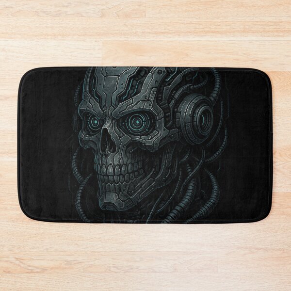 Item preview, Cyber Skull Tech Art – Futuristic Cyborg Skull Illustration with Wires & Circuits designed and sold by HAFIZ-DP.