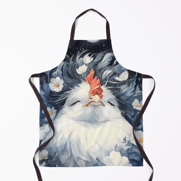 Item preview, Animal Starry Moonlit Chicken Surrounded Dreamy Cosmos Blooms designed and sold by lassedgkotsij.
