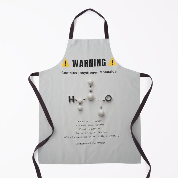 Item preview, Dihydrogen Monoxide Warning Label | Science Joke Parody Design designed and sold by chi3-jp.